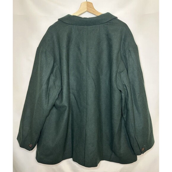 MADEWELL Oversized Green Brushed Dorset Blazer Wool Blend Women's Plus 2X NWT - Picture 3 of 11